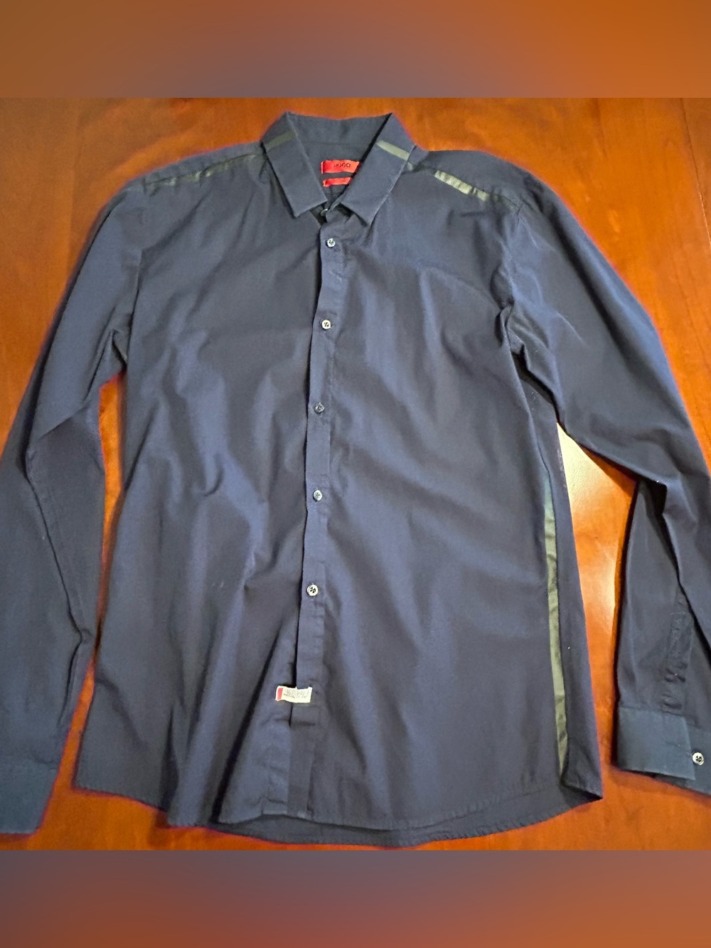 Hugo Boss Navy Button-Up Shirt
